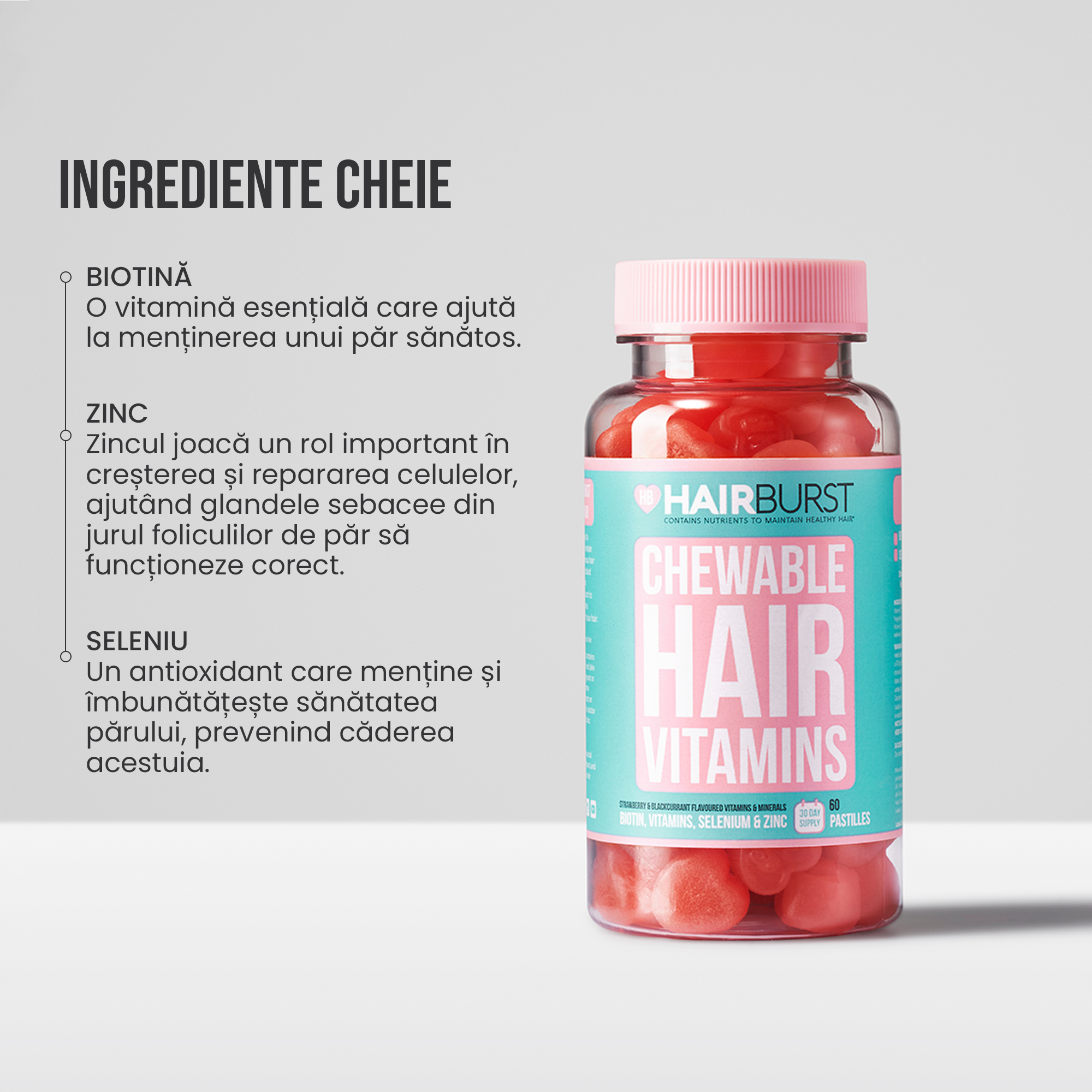 Vitamine masticabile pentru păr 6MS