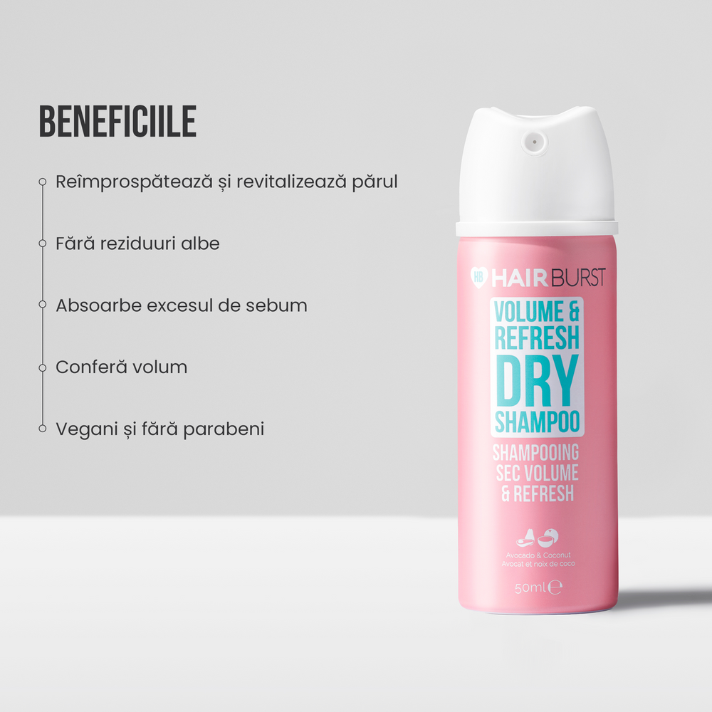 Mini-șampon uscat pentru volum și prospețime