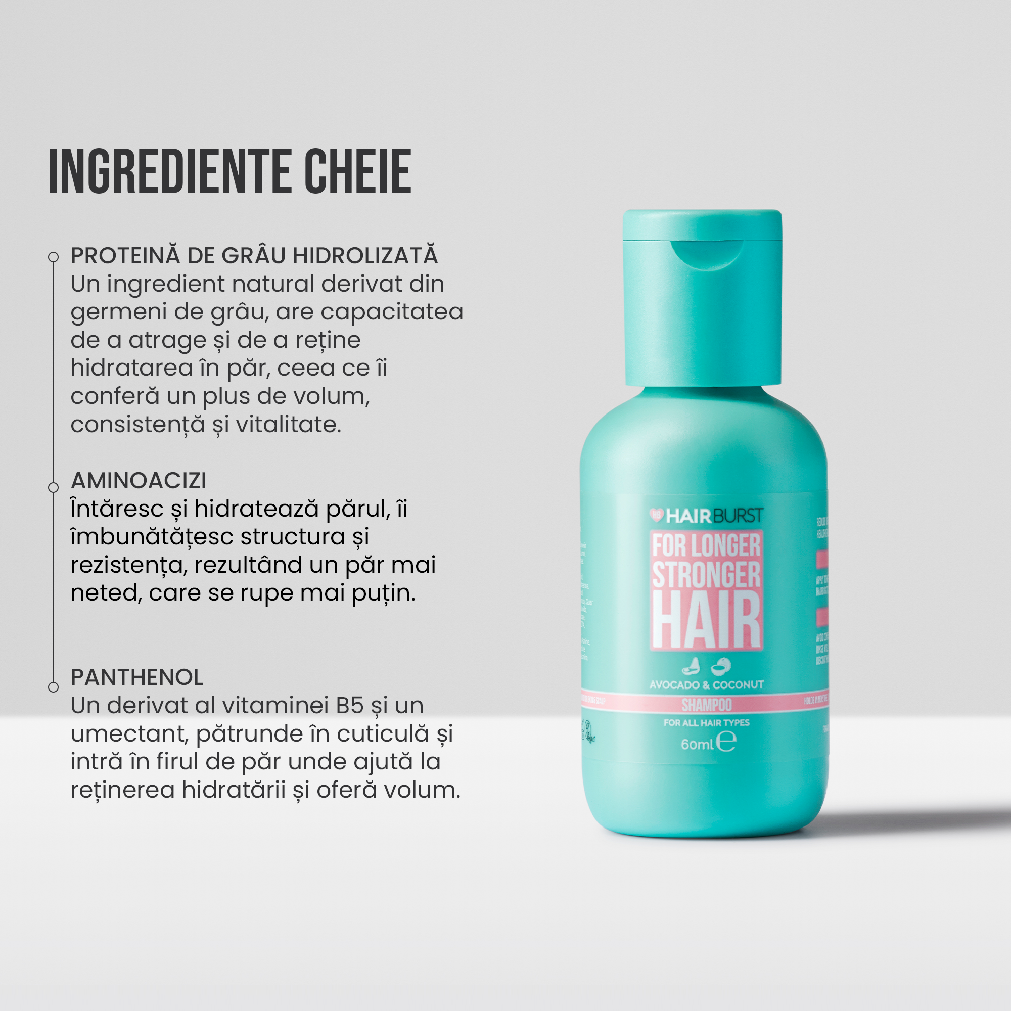 Mini-șampon pentru creșterea și întărirea părului