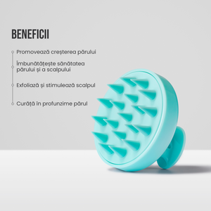 Perie stimulatoare pentru scalp