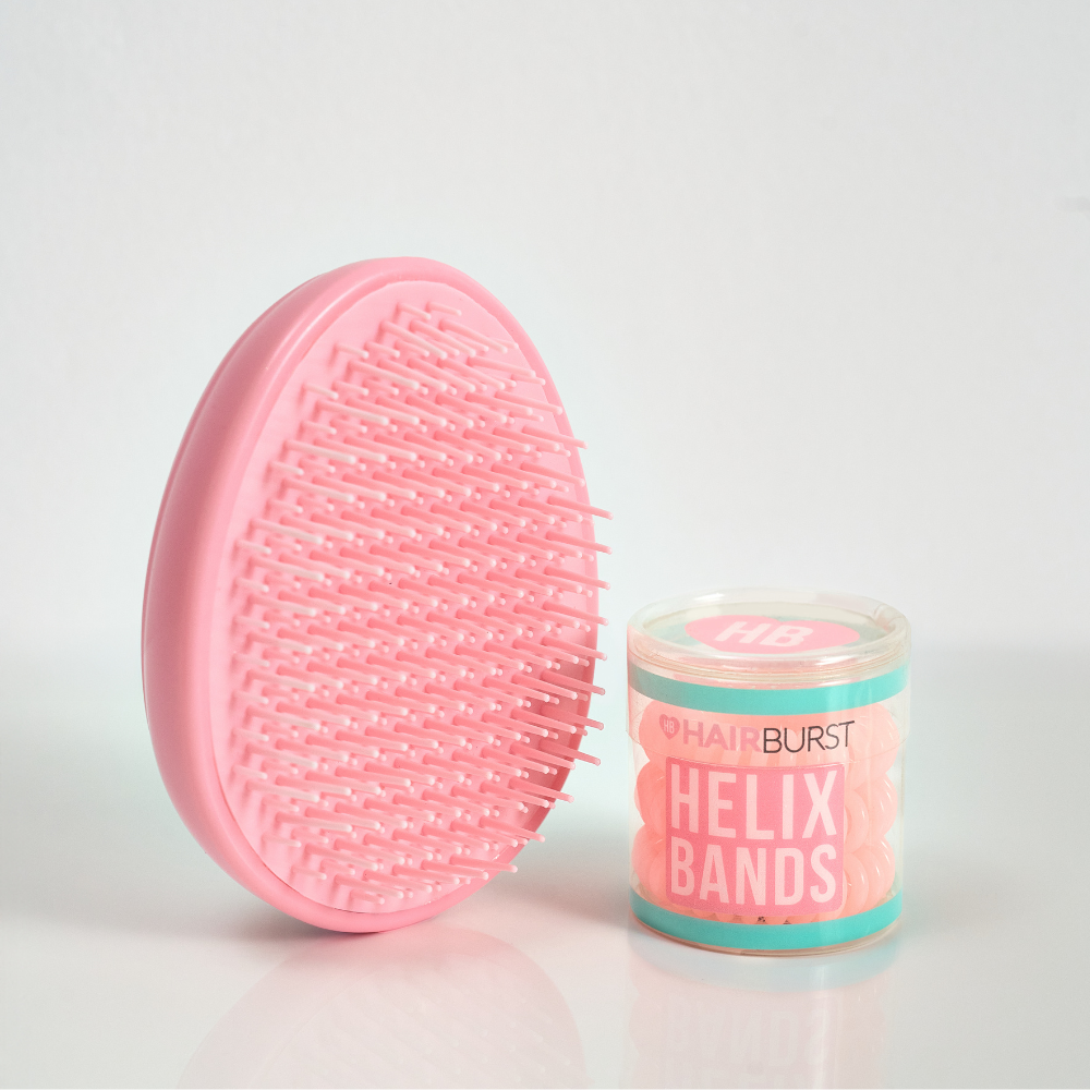 Perie și elastice de păr Helix cadou